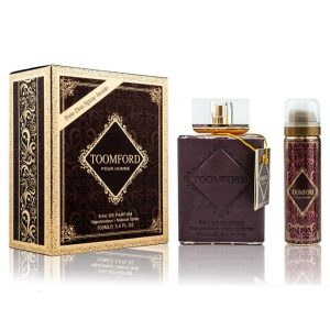 ادکلن ToomFord Pour Homme تام فورد پور هوم 100 میل فراگرنس همراه اسپری | رایحه تام فورد عود وود